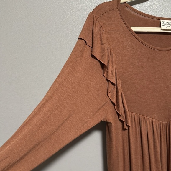 People of Leisure brown dress small - Picture 3 of 6